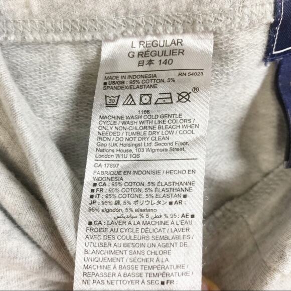 GAP KIDS ELASTIC WAIST GRAY PANTS SIZE LARGE - Picture 6 of 11